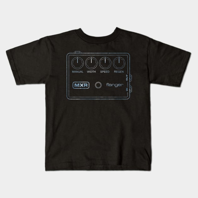 Vintage Flanger Kids T-Shirt by dcescott